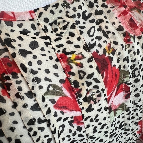 Torrid Tank Top Women's Size 1X Plus Size Floral Animal Print Tulip Back - Picture 7 of 10